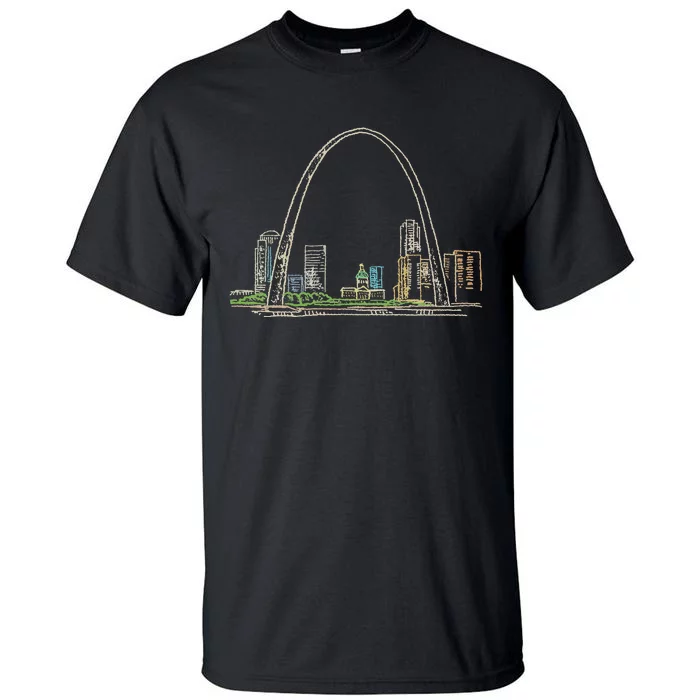 Gateway Arch St Louis Tall T-Shirt