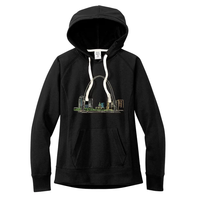 Gateway Arch St Louis Women's Fleece Hoodie