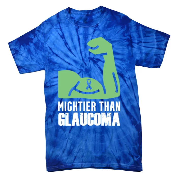 Glaucoma Awareness Survivor Fights Warrior Gift Tie-Dye T-Shirt