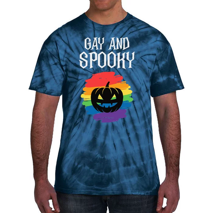 Gay And Spooky Halloween Party Costume Gift Tie-Dye T-Shirt