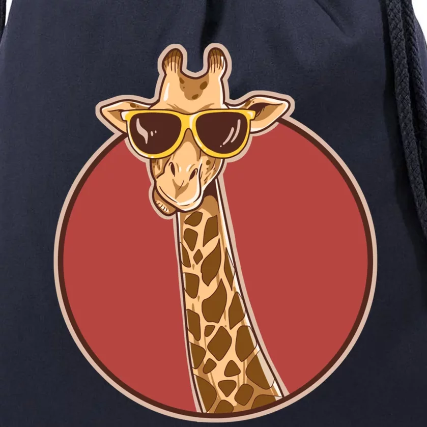 Giraffe African Safari Giraffe Gift Funny Gift Drawstring Bag