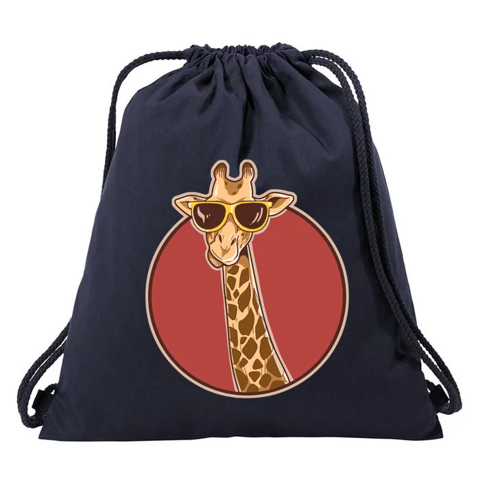 Giraffe African Safari Giraffe Gift Funny Gift Drawstring Bag