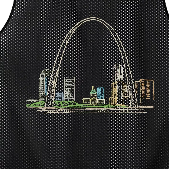 Gateway Arch St Louis Mesh Reversible Basketball Jersey Tank