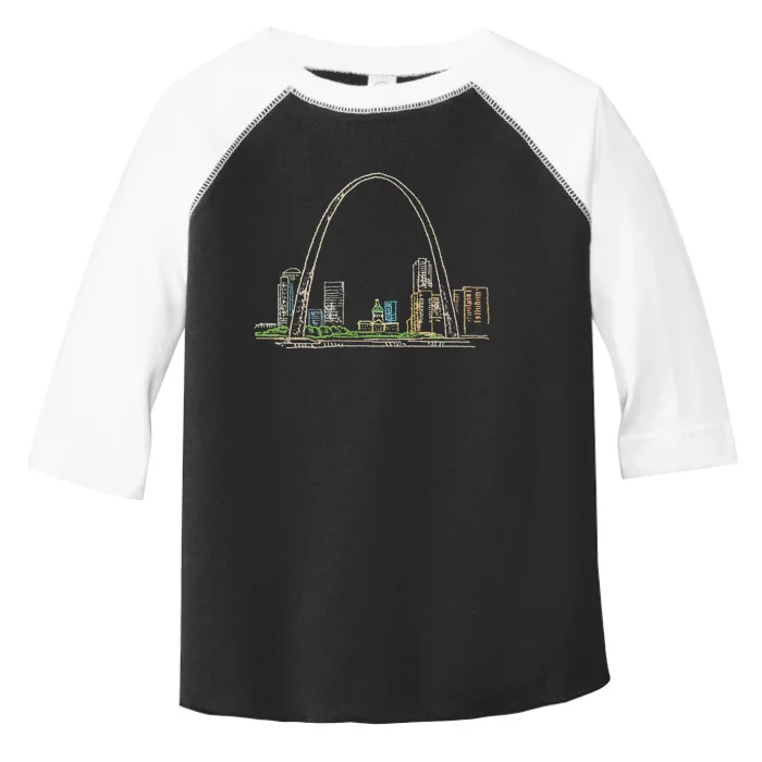 Gateway Arch St Louis Toddler Fine Jersey T-Shirt