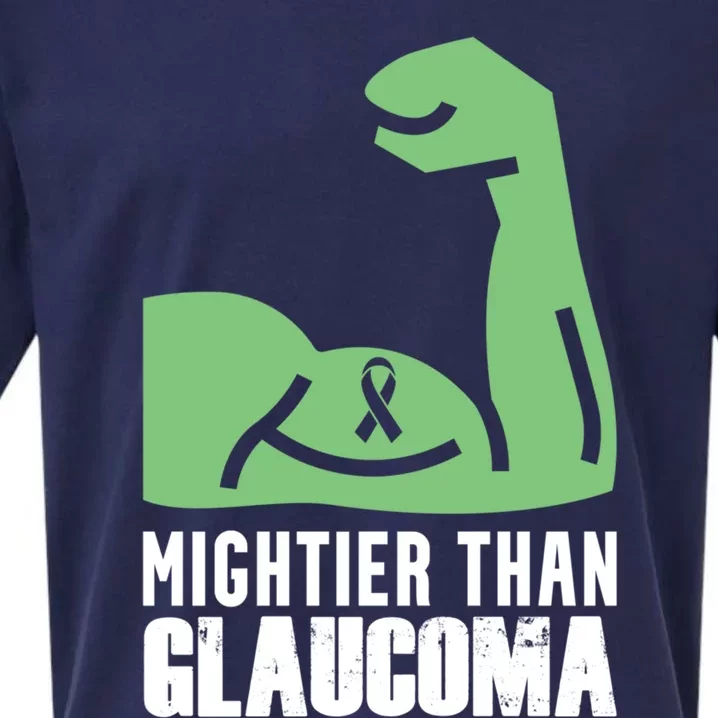 Glaucoma Awareness Survivor Fights Warrior Gift Sueded Cloud Jersey T-Shirt