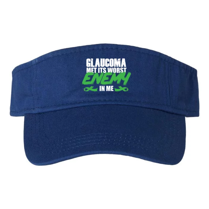 Glaucoma Awareness Survivor Therapy Warrior Meaningful Gift Valucap Bio-Washed Visor