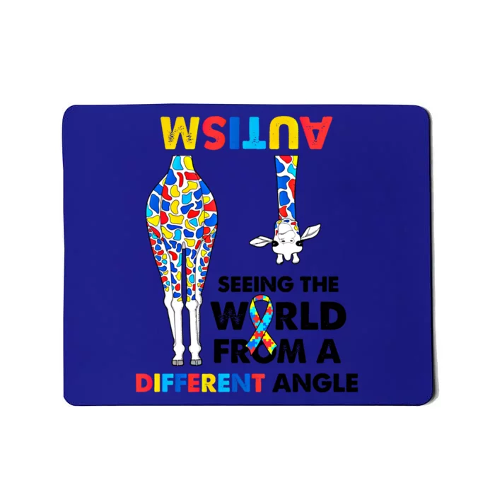 Giraffe Autism Seeing The World From A Different Angle Gift Mousepad