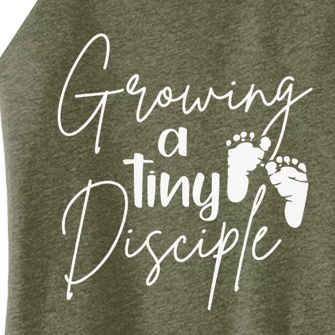 Growing A Tiny Disciple Christian Mom Pregnancy Women’s Perfect Tri Rocker Tank