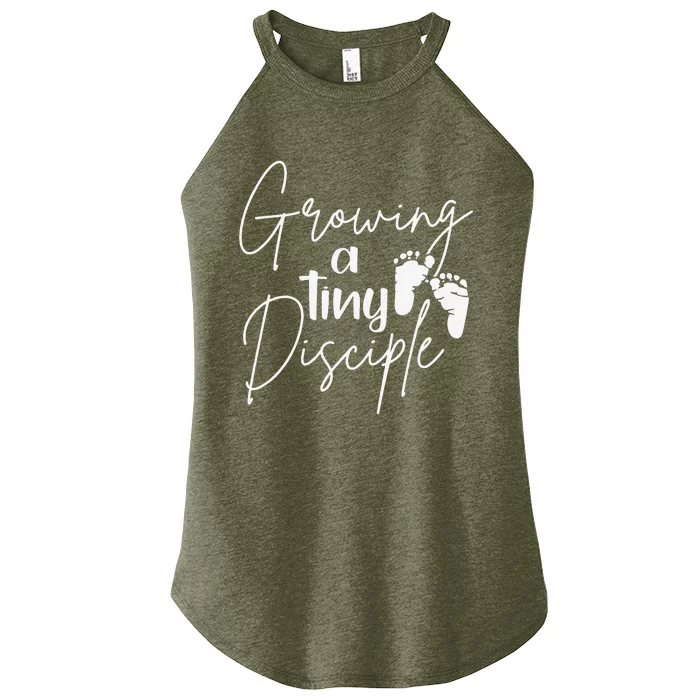 Growing A Tiny Disciple Christian Mom Pregnancy Women’s Perfect Tri Rocker Tank