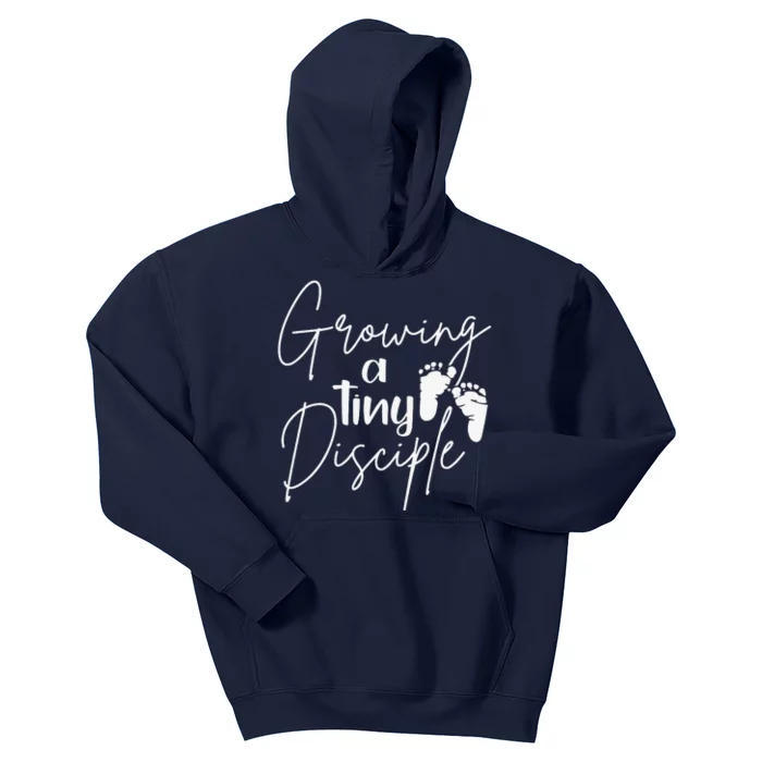 Growing A Tiny Disciple Christian Mom Pregnancy Kids Hoodie