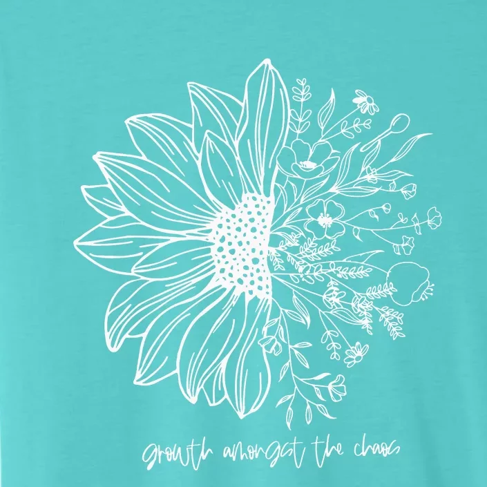 Growth Amongst The Chaos Floral Chronic Illness ChromaSoft Performance T-Shirt