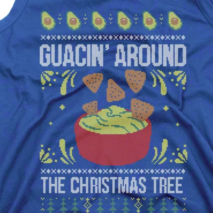 Guacin Around The Christmas Tree Avocado Ugly Christmas Gift Tank Top