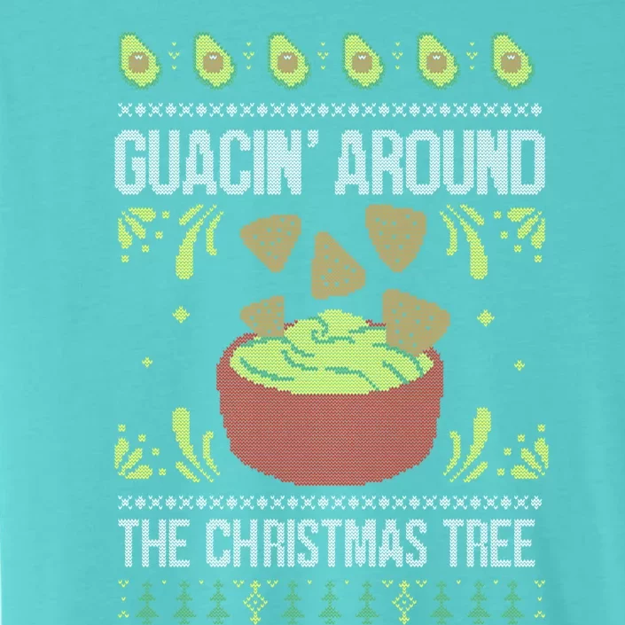 Guacin Around The Christmas Tree Avocado Ugly Christmas Gift ChromaSoft Performance T-Shirt