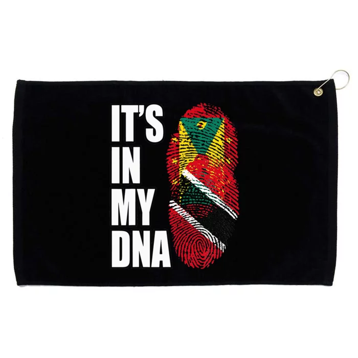 Grenadian And Trinidadian Mix DNA Flag Heritage Grommeted Golf Towel