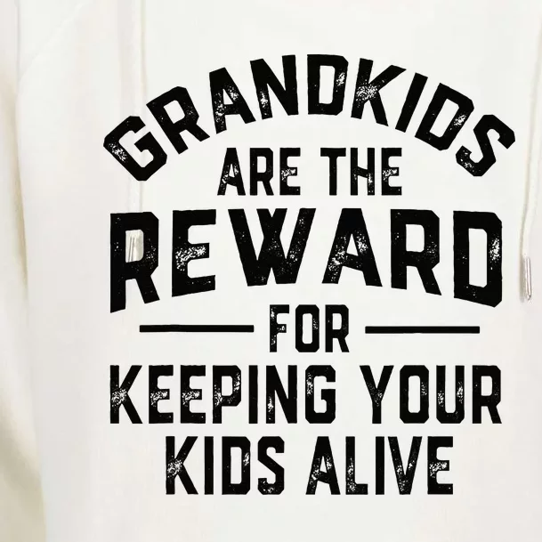 Grand Are The Reward For Keeping Your Alive Womens Funnel Neck Pullover Hood