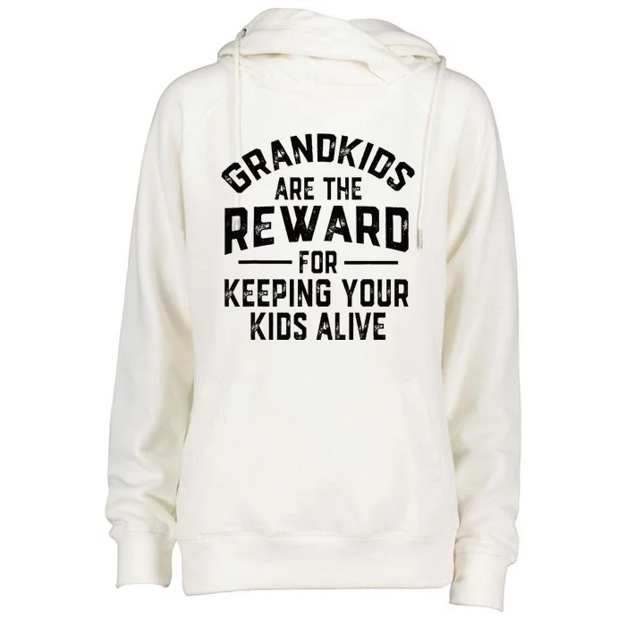 Grand Are The Reward For Keeping Your Alive Womens Funnel Neck Pullover Hood