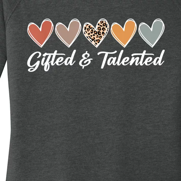 Gifted And Talented Teaching School Appreciation Gifts Women's Perfect Tri Tunic Long Sleeve Shirt