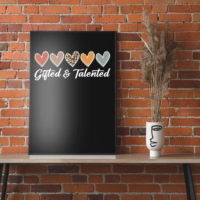 Gifted And Talented Teaching School Appreciation Gifts Poster