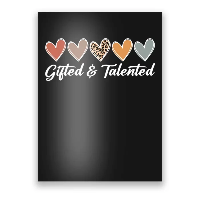 Gifted And Talented Teaching School Appreciation Gifts Poster