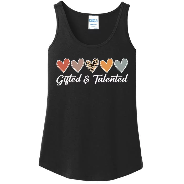 Gifted And Talented Teaching School Appreciation Ladies Essential Tank