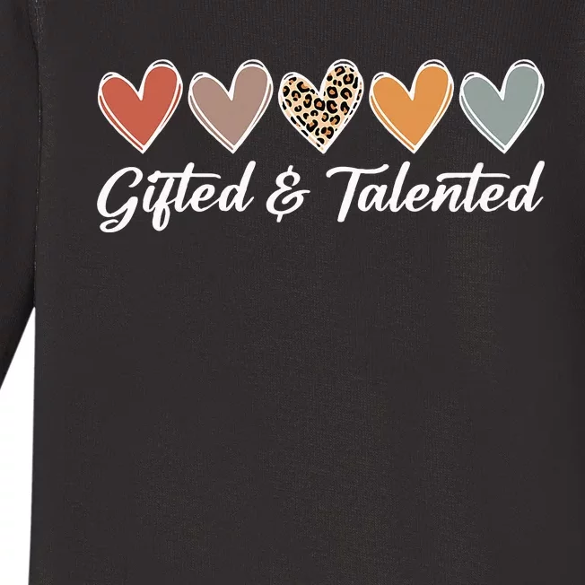 Gifted And Talented Teaching School Appreciation Baby Long Sleeve Bodysuit