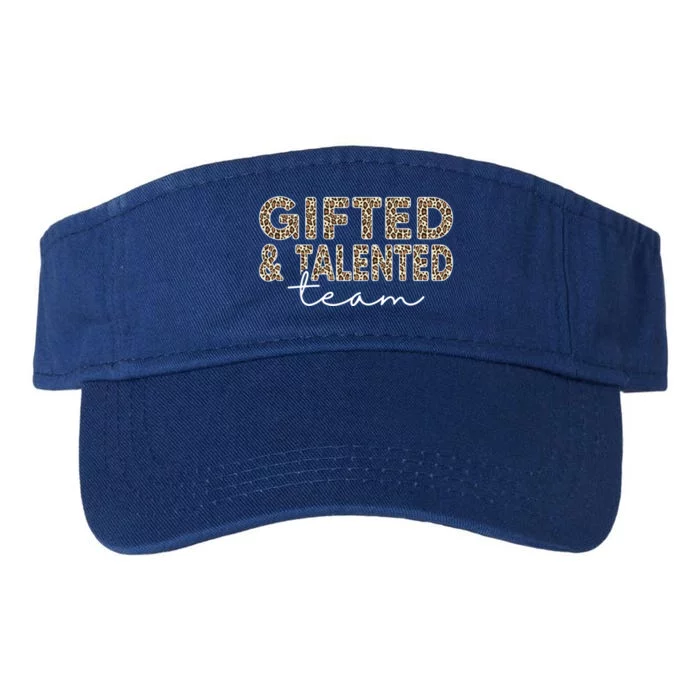 Gifted And Talented Team Teaching School Appreciation Gift Valucap Bio-Washed Visor