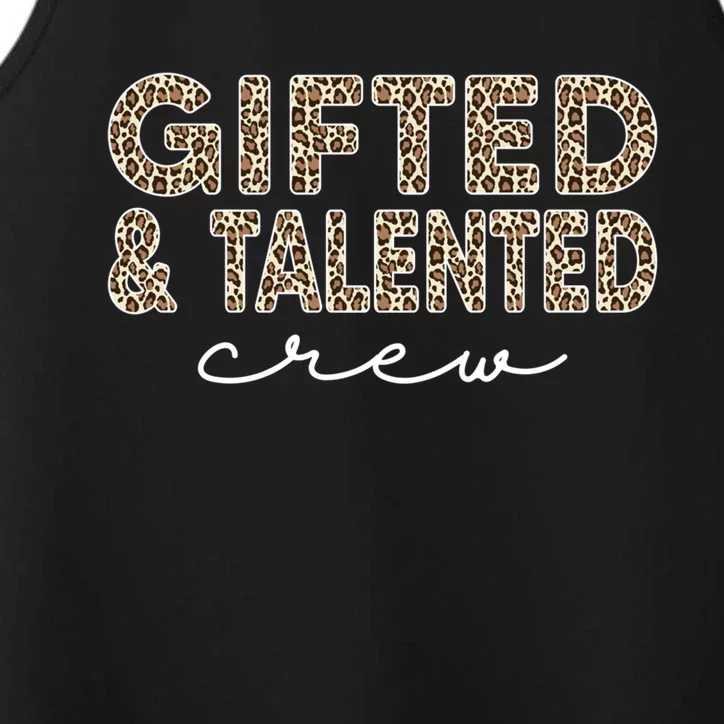 Gifted And Talented Crew Teaching School Appreciation Gift Performance Tank