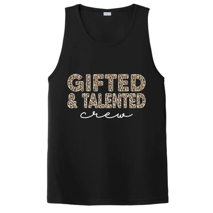 Gifted And Talented Crew Teaching School Appreciation Gift Performance Tank