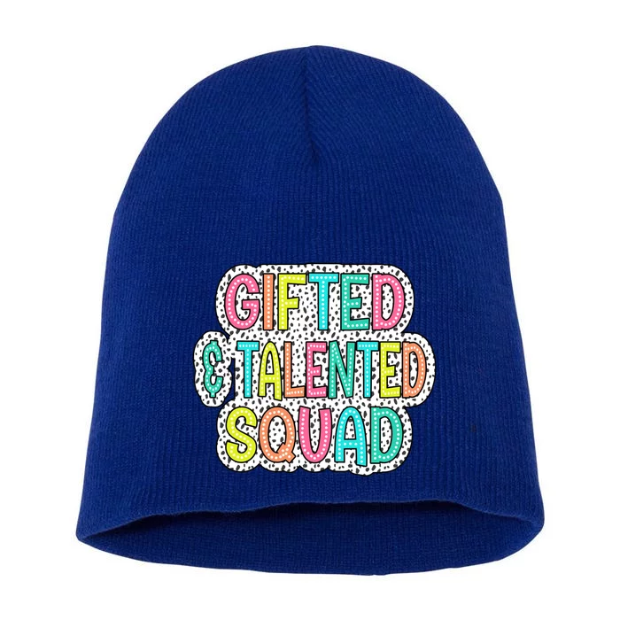 Gifted And Talented Squad Teaching School Appreciation Meaningful Gift Short Acrylic Beanie