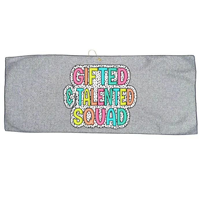 Gifted And Talented Squad Teaching School Appreciation Meaningful Gift Large Microfiber Waffle Golf Towel