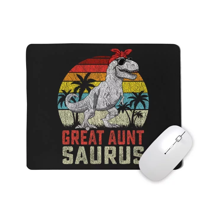 Great Auntsaurus T Rex Dinosaur Great Aunt Saurus Family Mousepad