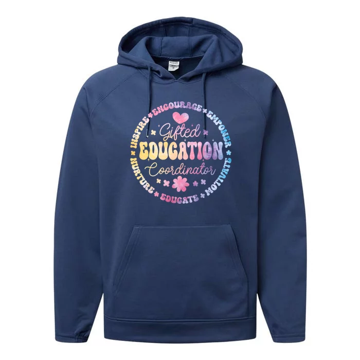 Gifted And Talented Education Coordinator Appreciation Week Gift Performance Fleece Hoodie