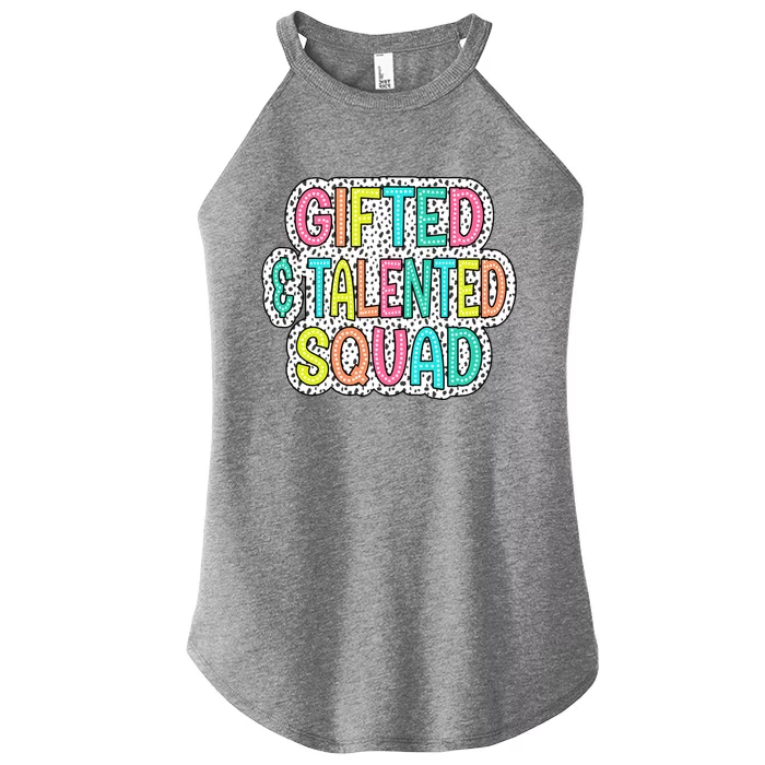 Gifted And Talented Squad Teaching School Appreciation Gift Women’s Perfect Tri Rocker Tank