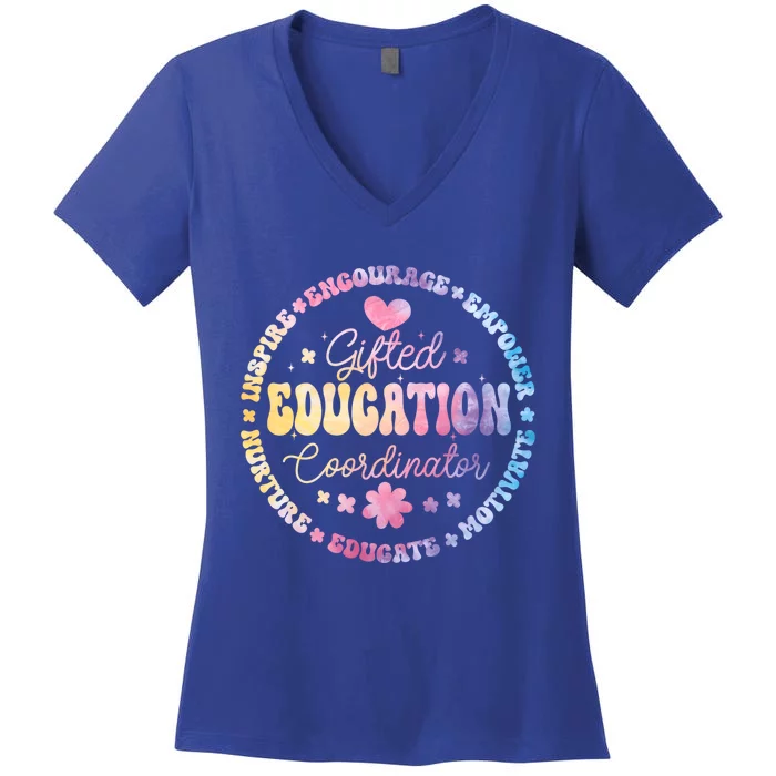 Gifted And Talented Education Coordinator Appreciation Week Cute Gift Women's V-Neck T-Shirt