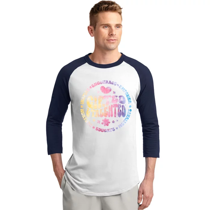 Gifted And Talented Teacher Appreciation Week Back To School Great Gift Baseball Sleeve Shirt