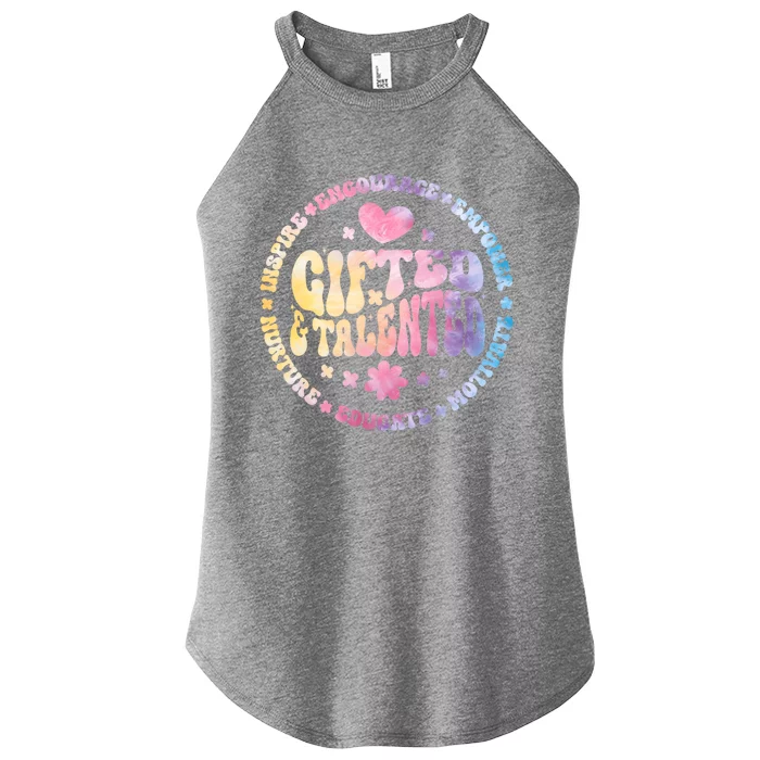 Gifted And Talented Teacher Appreciation Week Back To School Great Gift Women’s Perfect Tri Rocker Tank