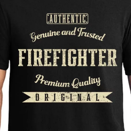 Genuine And Trusted Firefighter Funny Fire Humor Gift Pajama Set