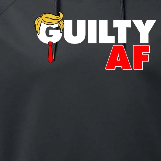 Guilty Af Trump Performance Fleece Hoodie