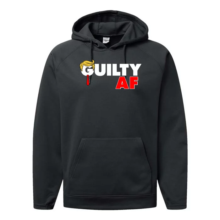 Guilty Af Trump Performance Fleece Hoodie