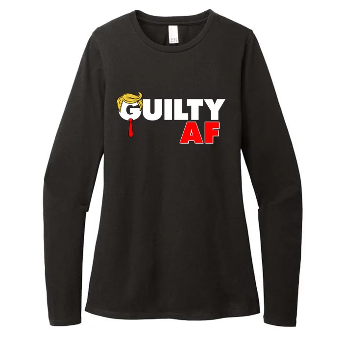 Guilty Af Trump Womens CVC Long Sleeve Shirt