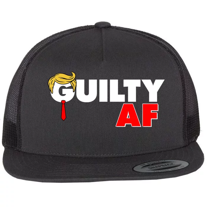 Guilty Af Trump Flat Bill Trucker Hat