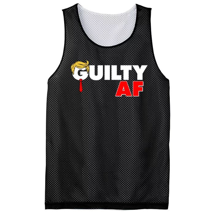 Guilty Af Trump Mesh Reversible Basketball Jersey Tank