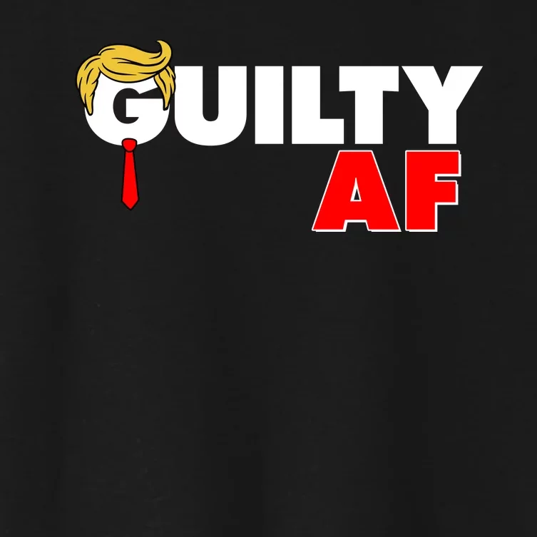 Guilty Af Trump Women's Crop Top Tee