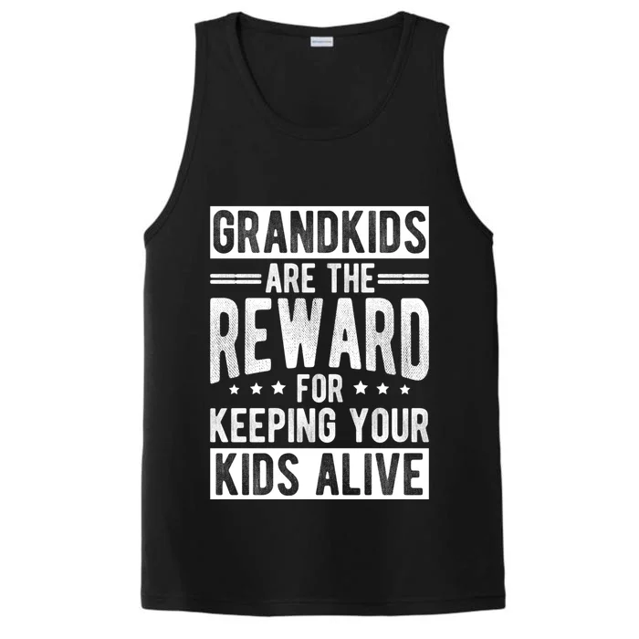 Grand Are The Reward For Keeping Your Alive Family Meaningful Gift Performance Tank