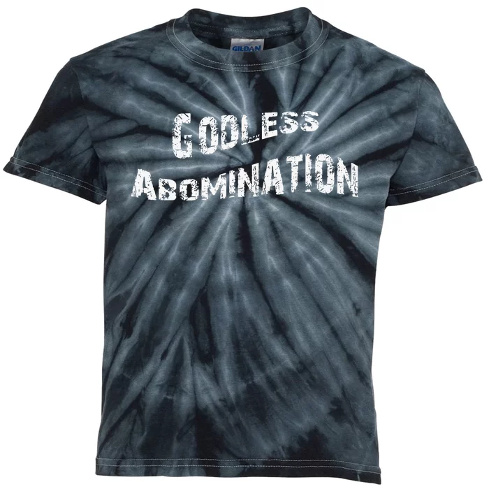 Godless Abomination Unique Design Kids Tie-Dye T-Shirt