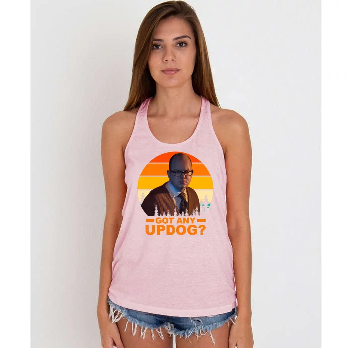 Got Any Updog? What We Do In The Shadows Women's Knotted Racerback Tank