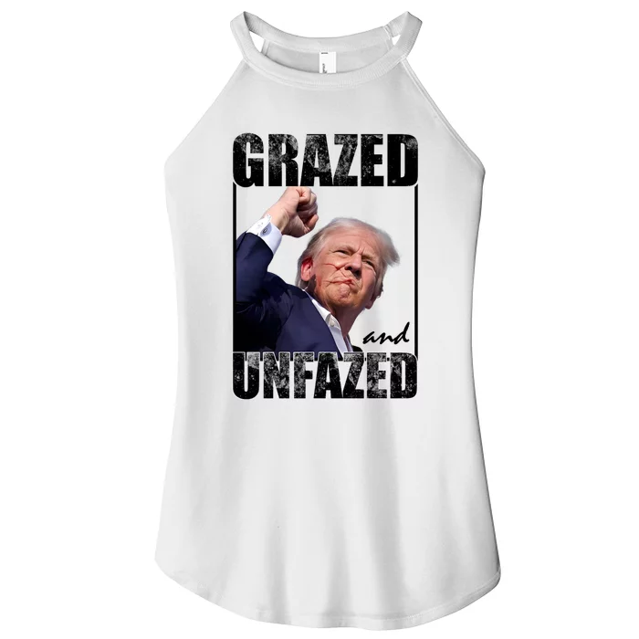 Grazed And Unfazed Trump 2024 Women’s Perfect Tri Rocker Tank