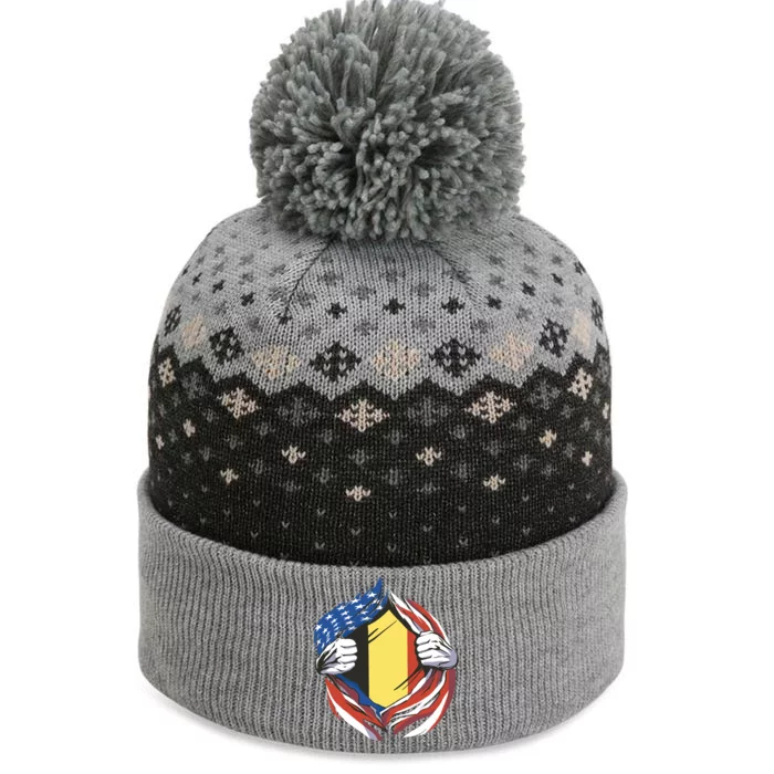 Germany And United States Flag The Baniff Cuffed Pom Beanie