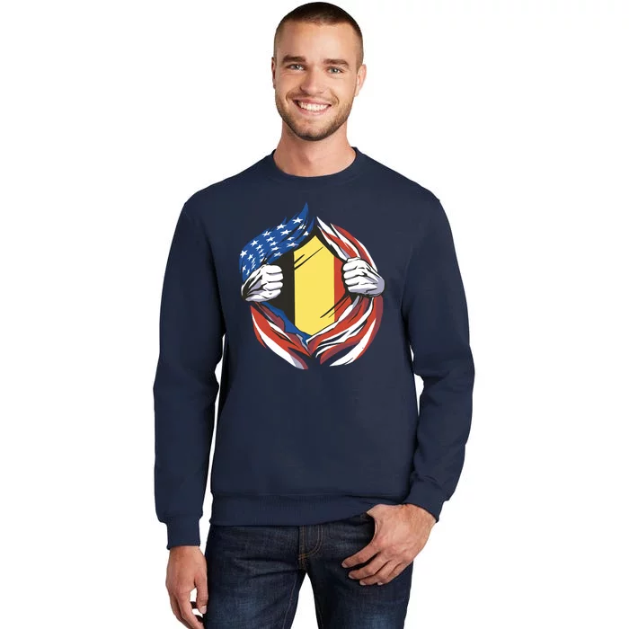 Germany And United States Flag Tall Sweatshirt