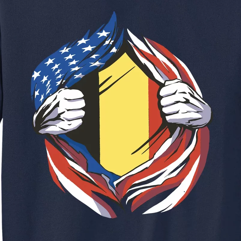 Germany And United States Flag Tall Sweatshirt